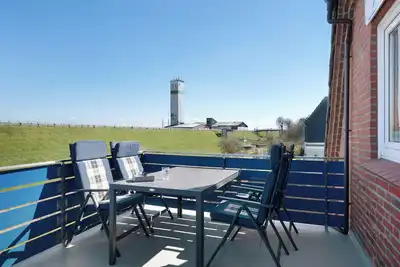Image de Appartement 'Ferienwohnung Deichblick' avec jardin partagé, balcon et Wi-Fi