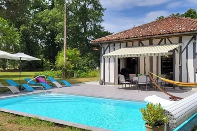 Image de Belle maison traditionnelle landaise 124 m2  à 10 mn du Cap de l'Homy.