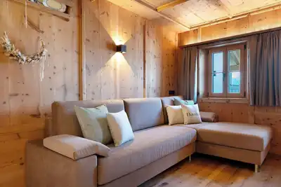 Image de Appartement 'Lën' avec vue sur les montagnes, jardin partagé et Wi-Fi