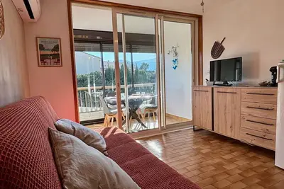 Image de Studio cabine lumineux avec piscine à 400m de la plage - 4 couchages