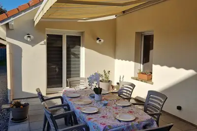Image de Les Lavandes  Gîte avec un Jacuzzi.