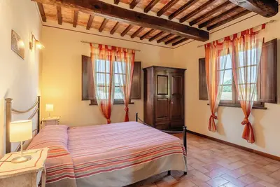 Image de Maison de vacances 'Rosa Rossa' avec piscine partagée, Wi-Fi et climatisation