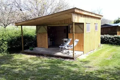 Image de Cabane Lodge 35 m² sur plancher bois (35 m² avec terrasse) 4 personnes