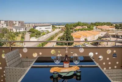 Sète Apt 3* à côté de la plage, terrasse & parking