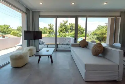 Image de Thrilling Thasos Villa | Villa Morris | 4 Bedrooms | Private Outdoor Swimming Pool Surrounded by a Spacious Private Garden | Furnished Balcony and Terrace | Rachoni, Skala Rachoniou