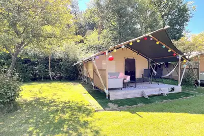 Image de Glamping dans un parc d'attractions Ă Veluwe