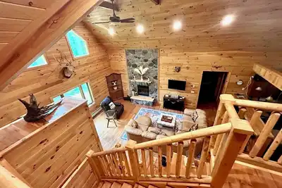 Image de Adk Log Cabin | Hot Tub | Game Room | Dog Friendly | Fenced-In Yard | Fire Pit