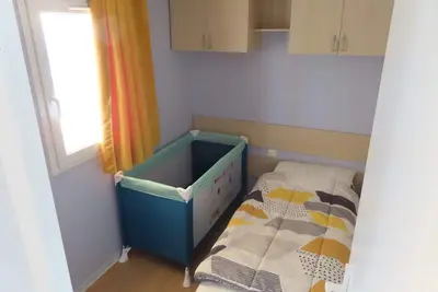 Image de mobil home situé au camping 5 étoiles à Deauville.
