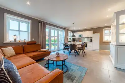 Image de Exklusives Friesenhaus \"hus in Luv\" mit Sauna und Eingezäuntem Gartenbereich