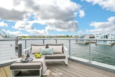 Image de Baltic Home - Schwimmendes Haus, Dachterrasse mit 360° Wasserblick, Hunde Erlaub