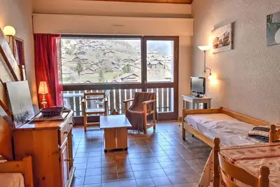 Image de Studio mezzanine au cœur de Morzine avec parking