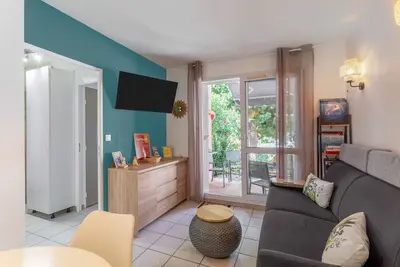 Image de Appartement 'Meu Descan' avec piscine partagée, terrasse privée et climatisation