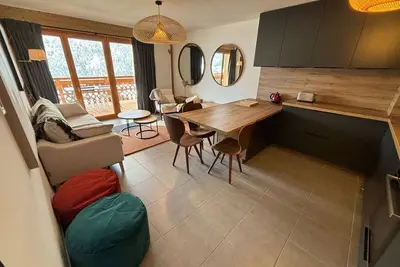 Image de Châtel : Bel appart. 3 pièces avec garage et balcon, 5 pers