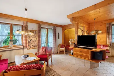 Image de Appartement \"Enzian Nr 2\" avec vue sur les montagnes, terrasse privée et Wi-Fi