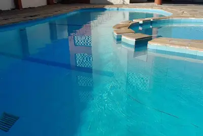 studio apartment with sea view and swimming pool