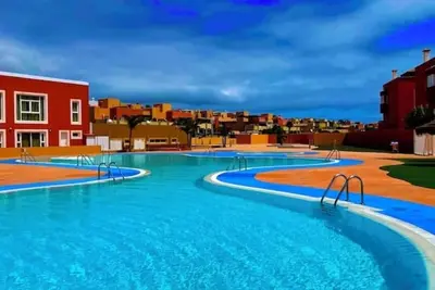 Image de Mirador de Las Dunas garden villa with sea, nature park and island views.