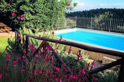 Image de Podere L'orsinghi Wohnung D mit Balkon und Beeindruckende Panoramasicht