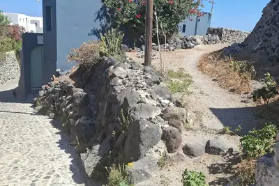 Image de Maison traditionnelle cycladique avec vue sur mer