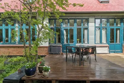 Part of a closed-down village school.