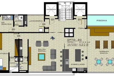 Image de Dreamed penthouse, 5 bedroom apartment with Ac, WiFi in amazing Santa Cruz