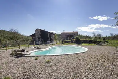 Image de Chalet \"Masia La Clariana\" avec vue sur les montagnes, piscine privée et Wi-Fi