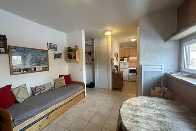 Image de Pied des pistes de ski, 2ème étage, télévision, 21m², Vars