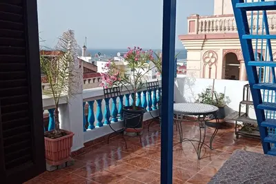 Image de Appartement en Terrasse de la Médina de Tánger Avec Vue Sur la Mer