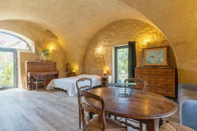 Image de Studio 'L'Amaryflor' avec jardin privé