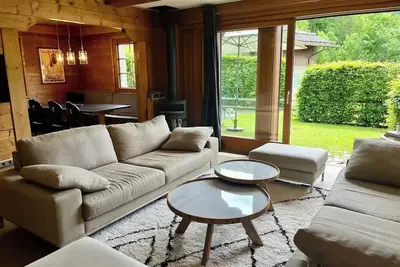 Image de Le Bragalove, cocon avec jardin au Mont d'Arbois, proche ski et golf