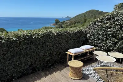 Image de Maison vue mer dans résidence privée avec piscine - Plage à 5mn à pied