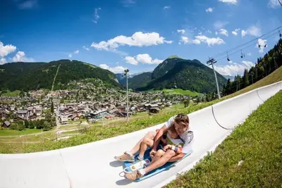 Image de Lovely wooden balconies, a swing chair with the most picturesque view