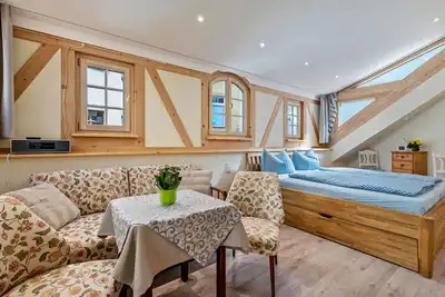 Image de Appartement 'Ferienwohnung 2 - Altstadtidyll' avec terrasse partagée, jardin partagé et Wi-Fi