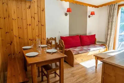 Image de Centre station, 4ème étage, remise en forme, piscine, sauna, balcon, casier à ski, 34m², Les Orres