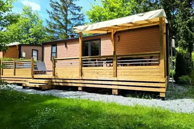 Image de Cottage Ohara Côté Jardin Premium - 36m² - 3 chambres + Terrasse semi cou + Tv + Lv + Vue forêt 6 personnes