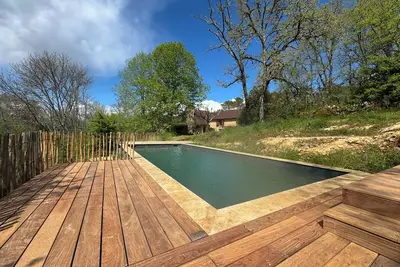 Image de Nestled in the woods near the Rivers Dordogne and Ceou lies our secluded gem.