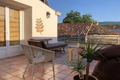 Image de Charmant appartement en duplex & terrasse vue Larzac