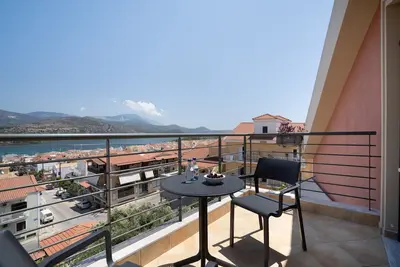 Image de Appartement 'Ardavani City 8' avec vue sur la mer, terrasse partagée et climatisation