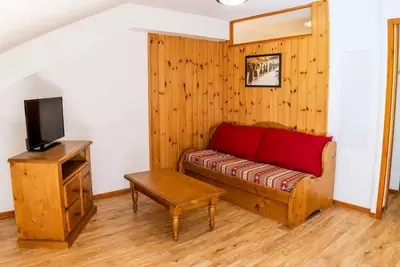 Image de Studio spacieux avec balcon face aux pistes