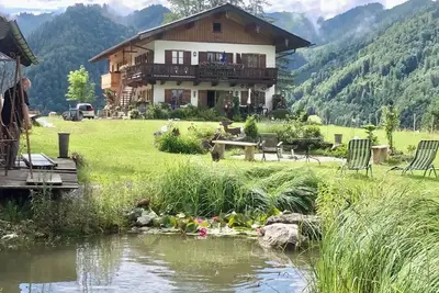 Image de Appartement 'Ferienwohnung Hochfelln' avec vue sur les montagnes, terrasse partagée et Wi-Fi