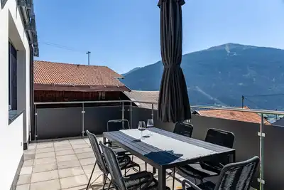 Image de Appartement \"Manu's Bergblick\" avec vue sur les montagnes, terrasse privée et Wi-Fi