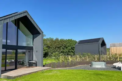 Image de Superbe lodge avec piscine partagée