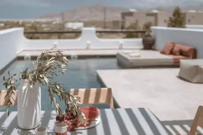 Image de Dazzling Naxos Villa | Villa Merry | 2 Bedrooms | Private Shaded Terrace with Outdoor Dining Area and Sea View | Furnished Sun Terrace | Private Pool | Kapares Agia Anna