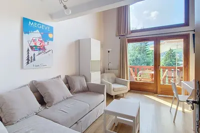 Image de Situé au Jaillet appartement 2 pièces mezz, Vue dégagée sur le village.