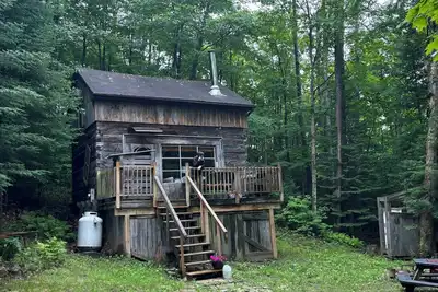 Image de Escape to this cozy & peaceful cabin in the woods!