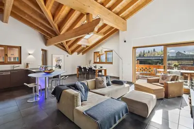 Image de Sublime duplex with mountain view The Lodge Champéry - By Mrs Miggins