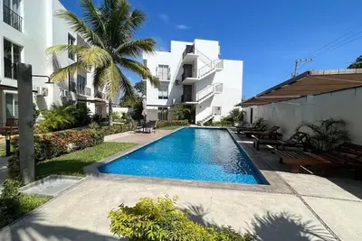Nice Apartment Near the Beach Wifi, A/c, Floor Level