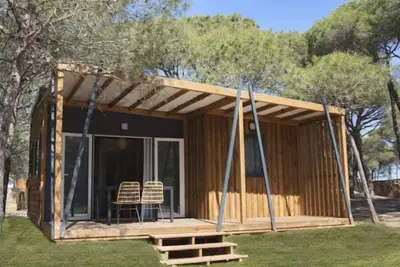 Image de ZEcamping 4 étoiles tente Tv Lv Bbq 27m2