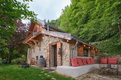 Image de Maison de vacances 'L'atelier M' avec vue sur la montagne, terrasse privée et jardin privé