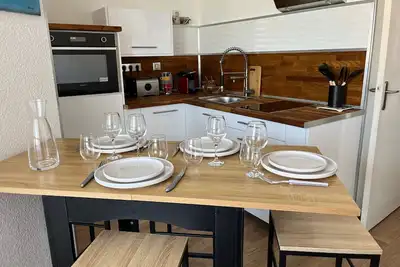 Image de Studio cabine cosy avec parking à Gruissan, 4 pers. , proche port et commerces