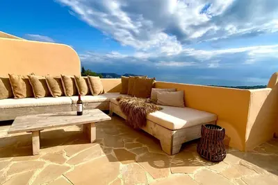 Image de Maison de vacances 'La Bohéme' avec vue sur la mer, piscine partagée et Wi-Fi